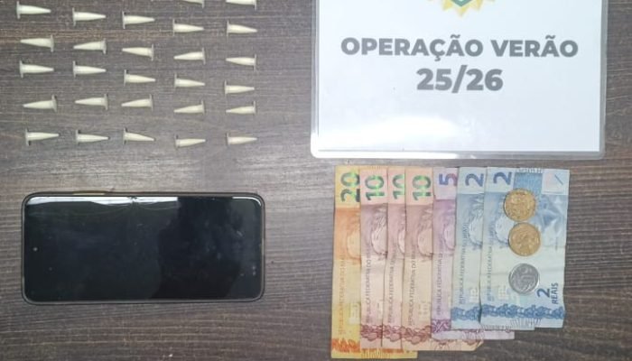 PMPR prende homem com mais de 60 pinos de cocaína em Matinhos