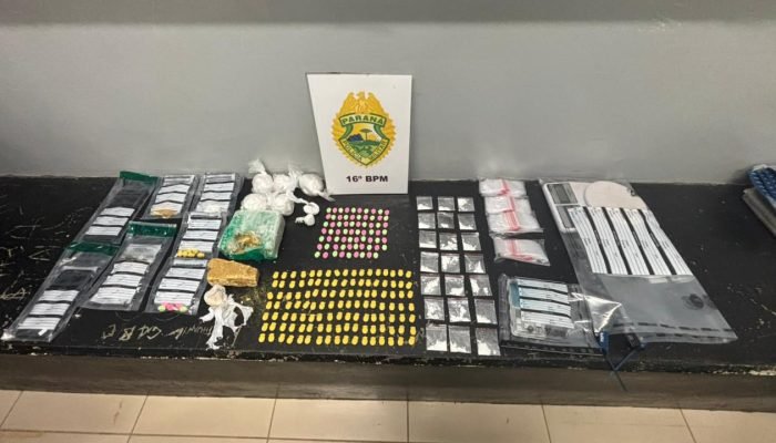 Denúncia anônima leva a apreensão de drogas e prisão no bairro Conradinho, em Guarapuava