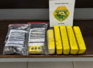 Mochila infantil revela quase 5 kg de maconha; jovem de 19 anos é preso em Guarapuava