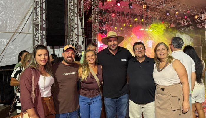Deputado Federal Geraldo Mendes durante a festa de aniversário do município de Guaratuba (Foto: Ascom/GM)