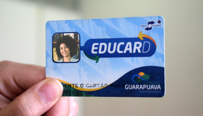 Guarapuava inicia solicitação de cartões Educard e Vem Escolar para 2026 em janeiro