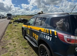 Acidente na BR-277 deixa dois feridos graves e interdita trecho em Guarapuava