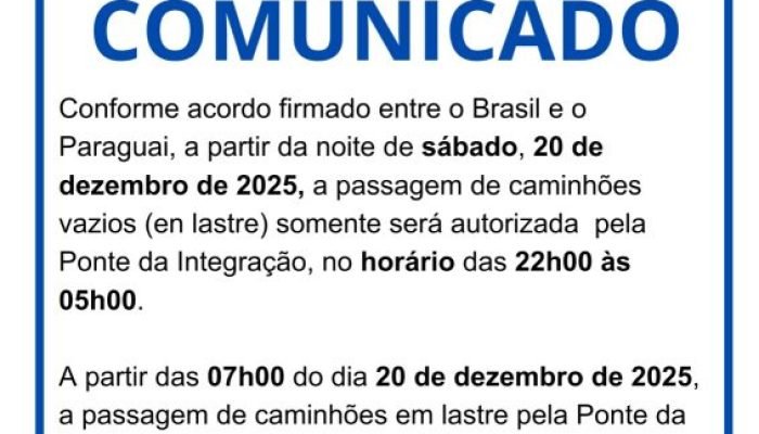 Nova ligação ao Paraguai reduz 300 caminhões na Ponte da Amizade