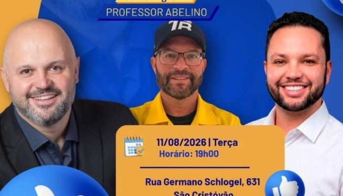Candidatos são acusados de induzirem alunos da rede estadual de ensino em horário de aula a participarem de atividade-político partidária (Foto: Redes Sociais/Abelino)