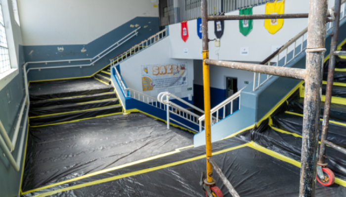 Paraná intensifica obras de modernização em escolas estaduais durante férias