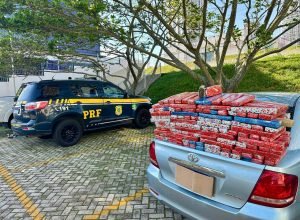 PRF apreende 132 quilos de maconha na BR-277, em Irati