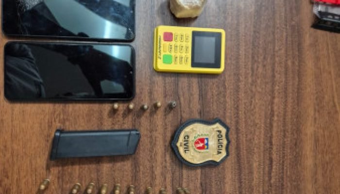 Polícia Civil prende homem por tráfico e posse ilegal de arma em Mandaguari