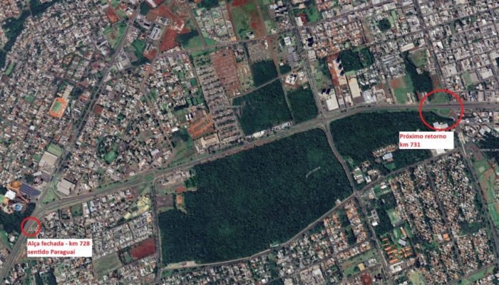 BR-277 será bloqueada em Foz do Iguaçu neste sábado