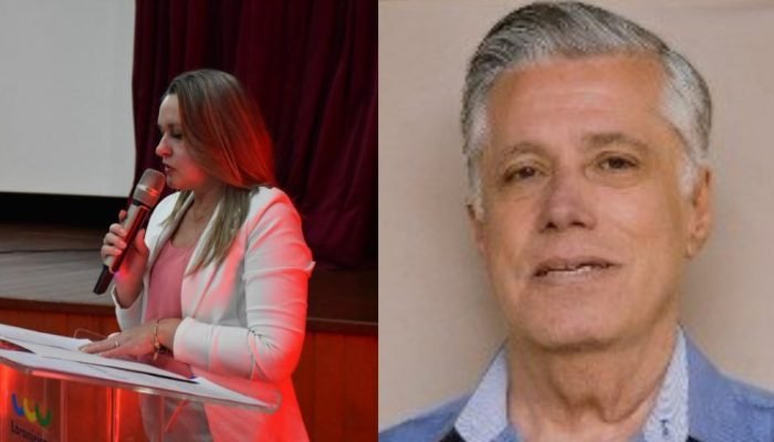 Vereadora Valeide Scarpari e ex-prefeito José Augusto Beck Lima (Colagem)